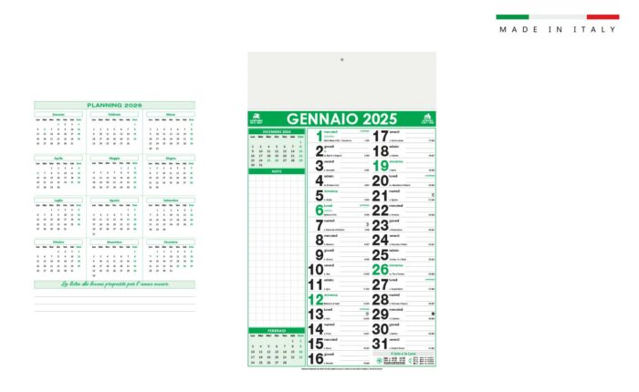 Calendario mensile Olandese Notes 12 fogli - immagine 4