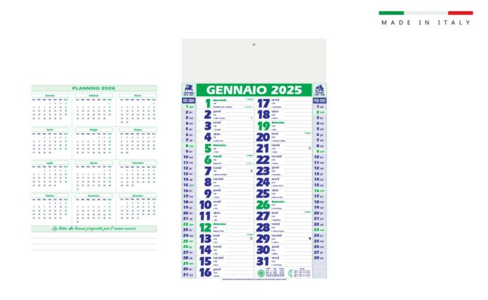 Calendario mensile Olandese Trendy 12 fogli - immagine 4